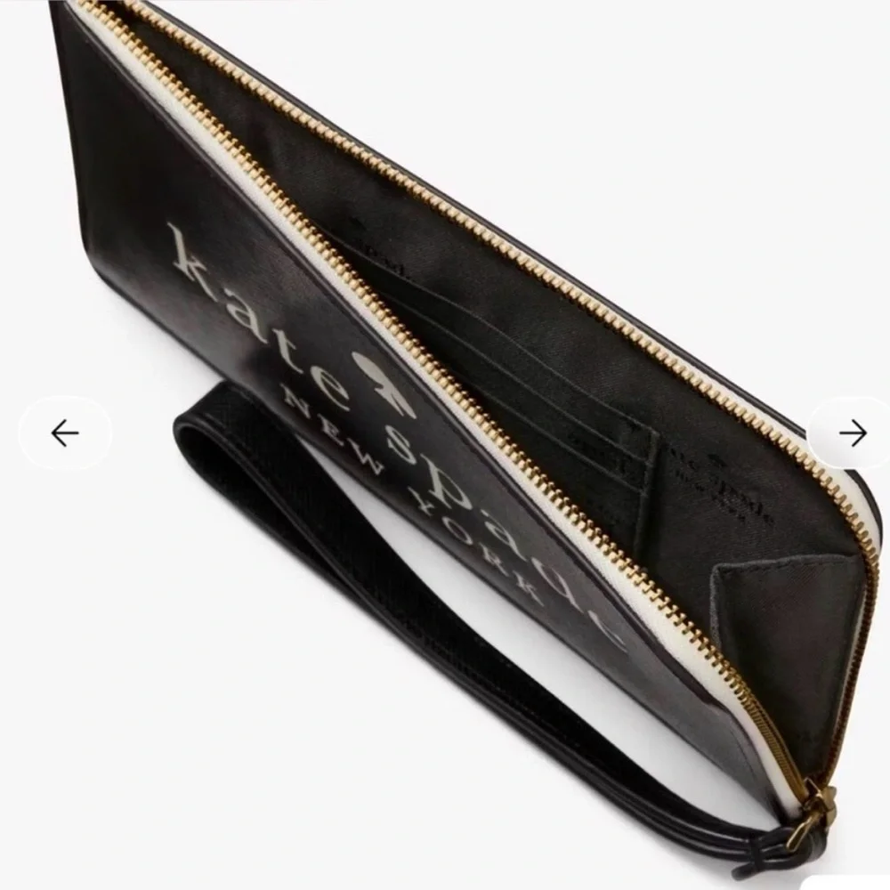 NWT Kate Spade Black Lucy Wristlet - Picture 3 of 5